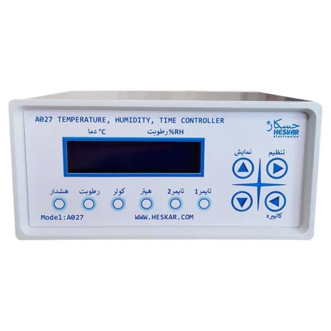 HESKAR-A027-2 دستگاه کنترلر دما و رطوبت و تایمر صنعتی دارای 6 خروجی - مدل A027