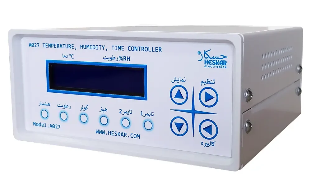 دستگاه کنترلر دما و رطوبت و تایمر صنعتی دارای 6 خروجی - مدل A027