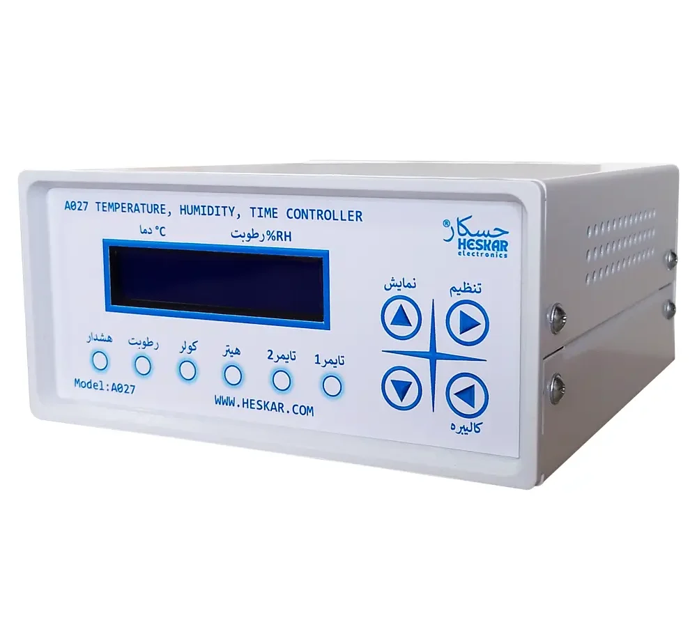 دستگاه کنترلر دما و رطوبت و تایمر صنعتی دارای 6 خروجی - مدل A027