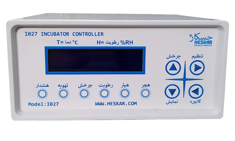 کنترلر دستگاه جوجه کشی صنعتی دارای 6 خروجی مدل i027