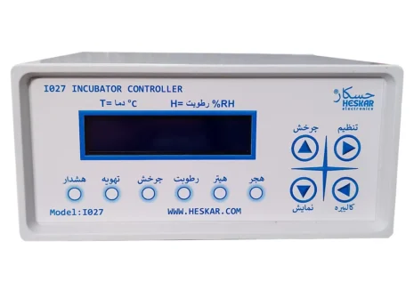 HESKAR-i027-1 کنترلر دستگاه جوجه کشی صنعتی دارای 6 خروجی مدل i027